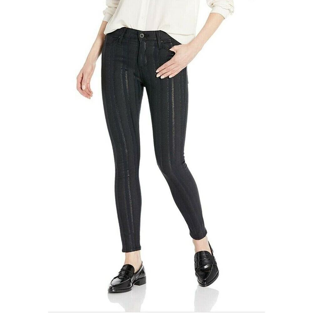 AG Adriano Goldschmied Pants Women Sz 23 Farrah High-Rise Skinny Ankle‎ Stripes